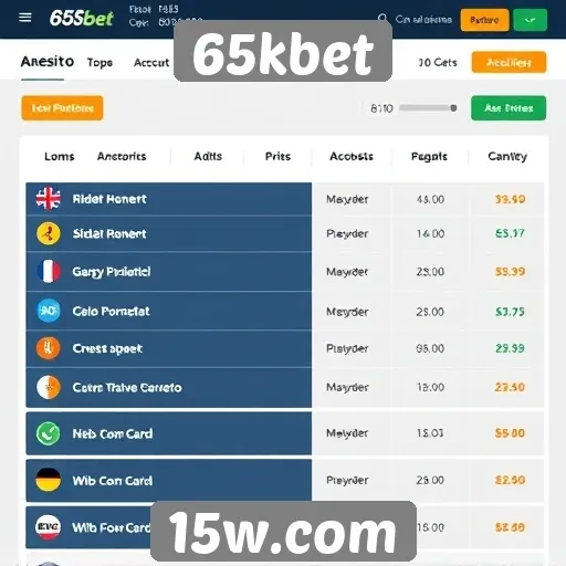 Métodos de pagamento aceitos no site 65kbet